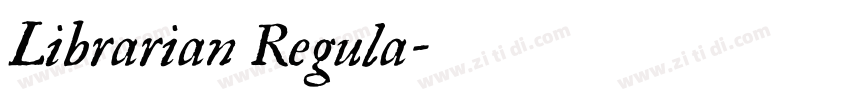 Librarian Regula字体转换